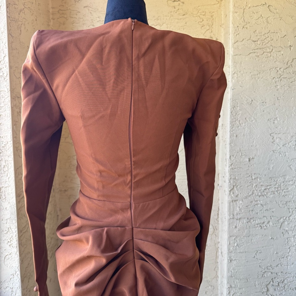 Donnee par Dieu Dusk Till Dawn' Bustier Dress Sz S in Chocolate - Picture 9 of 14